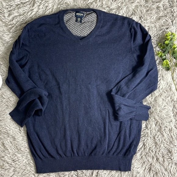 British khaki blue men’s sweater size xL - Picture 3 of 5